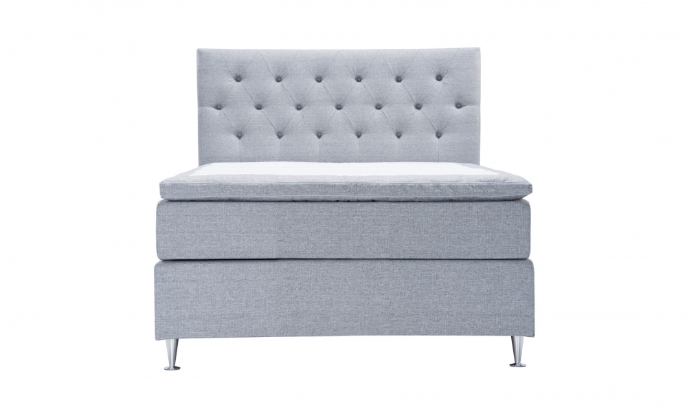 VRMD Premium Kontinentalseng 140x200 Lys gr i gruppen Soverom / Senger / Senger 140 hos Sofas & more (6M140200-767)