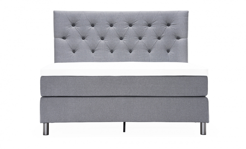 ÄNGSVIK 180 Kontinentalseng Lys grå i gruppen Soverom / Senger / Senger 180 hos Sofas & more (6M180200-749)