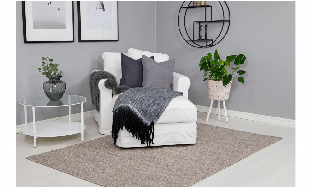 BJÖRKA Ullteppe 240 x 340 Lin i gruppen Tepper og tekstiler / Tepper / Ulltepper og Röllakan hos Sofas & more (70568)