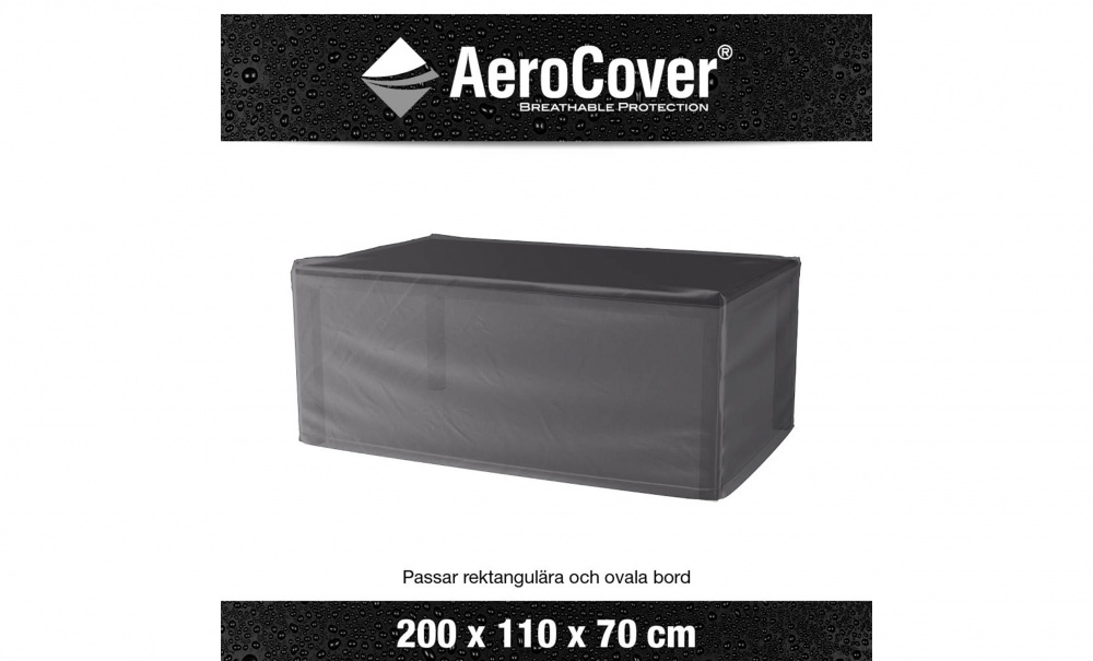 AEROCOVER Mbeltrekk Antrasitt 200 x 110 x H70, 70 i gruppen Utembler / Oppbevaring / Mbeltrekk hos Sofas & more (7924)