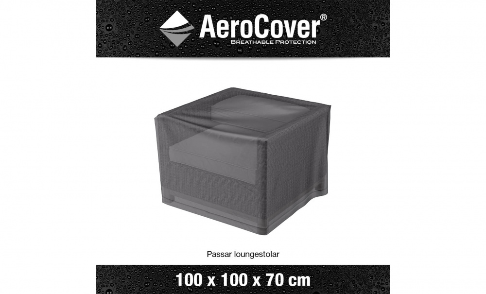 AEROCOVER Lenestoltrekk 100 x 100 x 70 Antrasitt, 70 i gruppen Utembler / Oppbevaring / Mbeltrekk hos Sofas & more (7960)