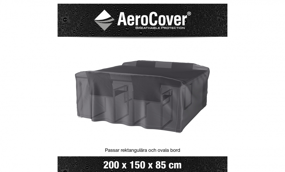 AEROCOVER Mbeltrekk, Antrasitt 200 x 150 x H85, 85 i gruppen Utembler / Oppbevaring / Mbeltrekk hos Sofas & more (7967)