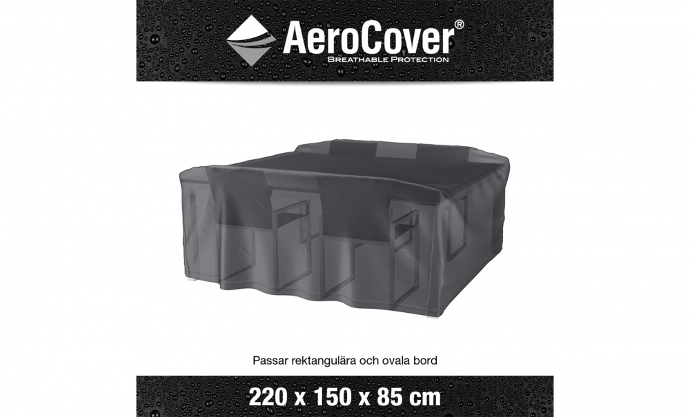 AEROCOVER Mbeltrekk 220 x 150 x 85 Antrasitt, 85 i gruppen Utembler / Oppbevaring / Mbeltrekk hos Sofas & more (7968)