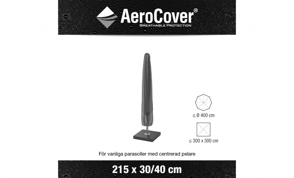 AEROCOVER Parasolltrekk 215 Antrasitt i gruppen Utembler / Oppbevaring / Mbeltrekk hos Sofas & more (7984)