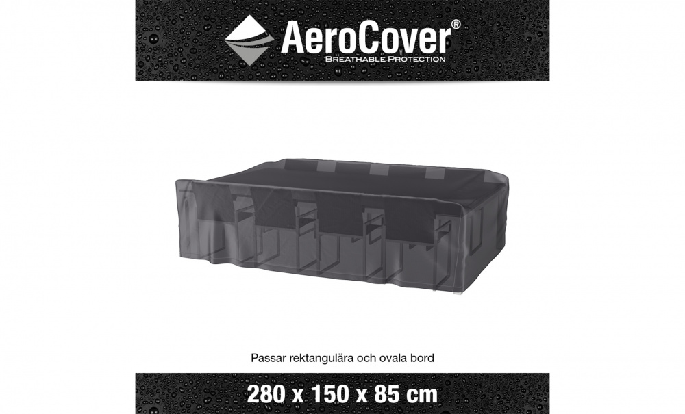 AEROCOVER Mbeltrekk 280 x 150 x 85 Antrasitt, 85 i gruppen Utembler / Oppbevaring / Mbeltrekk hos Sofas & more (7994)