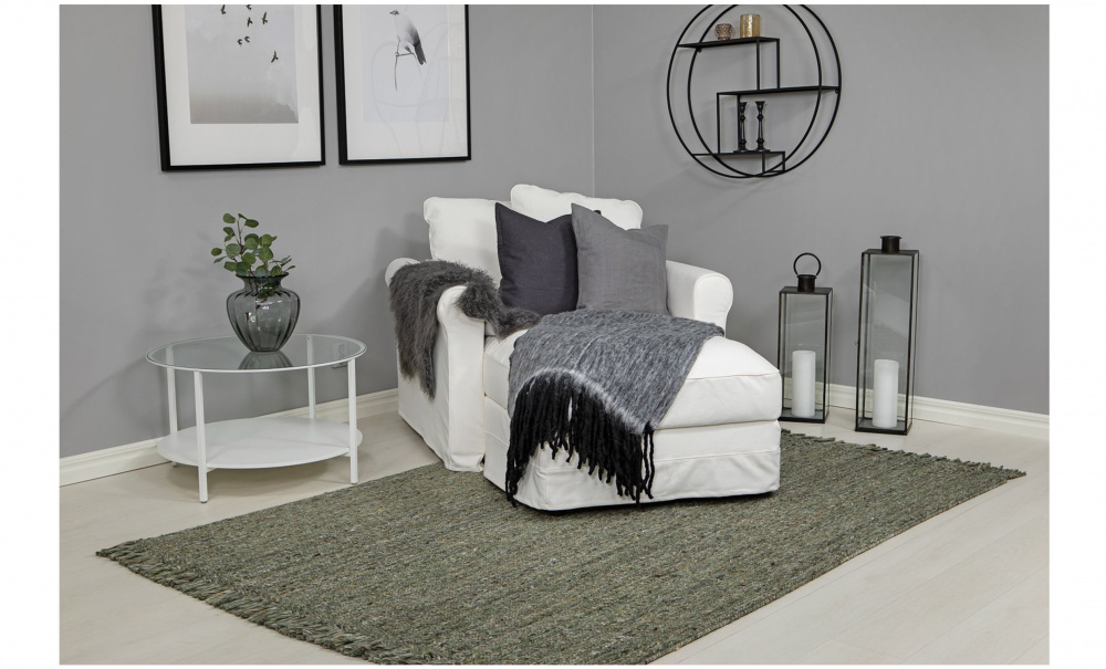 JANE Ullteppe 160 x 230 Grønn i gruppen Tepper og tekstiler / Tepper / Ulltepper og Röllakan hos Sofas & more (83551)