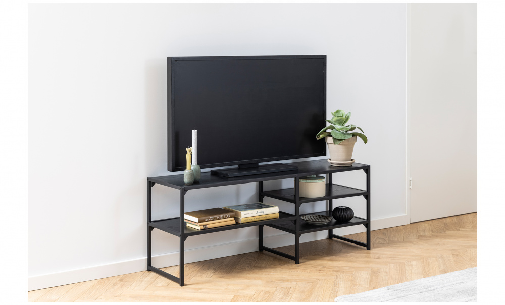 SANDY TV Benk Svart i gruppen Stue / Oppbevaringsmbler / TV-benker hos Sofas & more (84628)