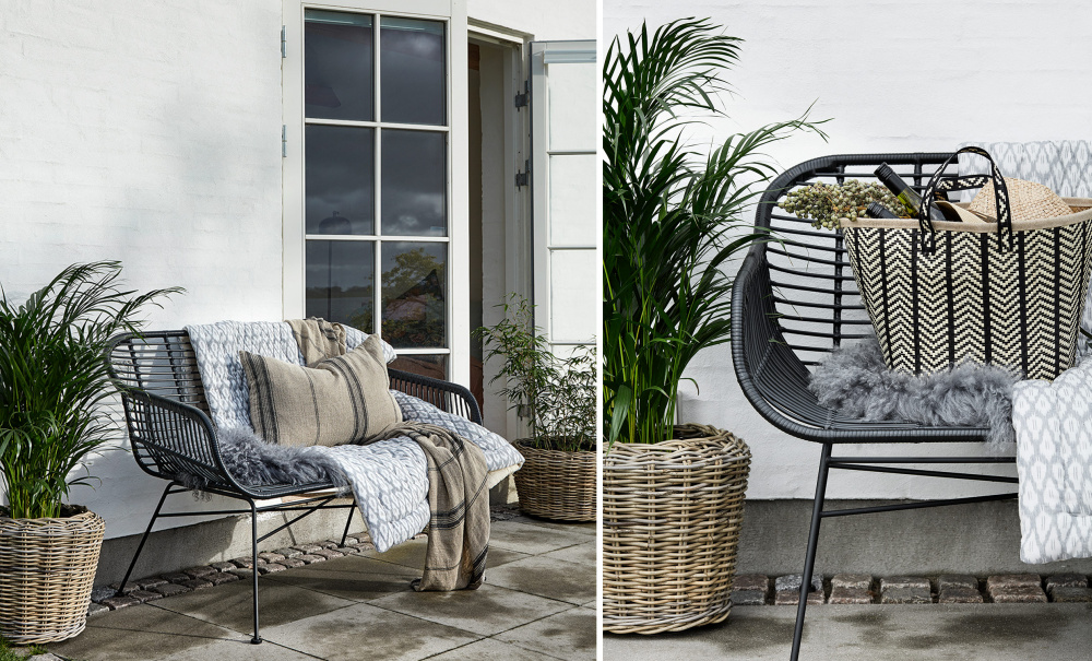 GARDEN Sofa Svart i gruppen Utembler / Sittembler / Sofaer hos Sofas & more (8597)