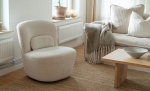 Bytt til bilde nr. 2 (GIGI Swivel lenestol Boucl Offwhite)