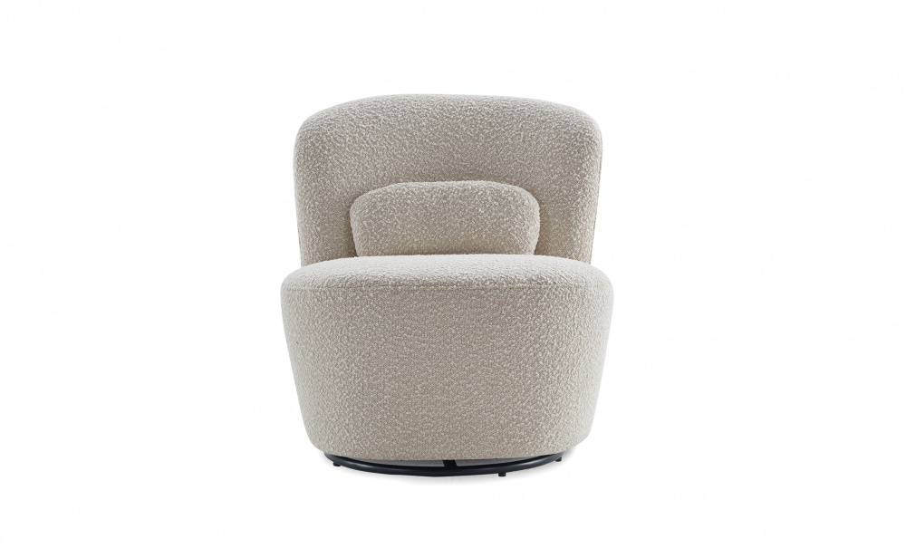 GIGI Swivel lenestol Boucl Offwhite i gruppen Soverom / Soveromsmbler hos Sofas & more (A001-LAM-2)