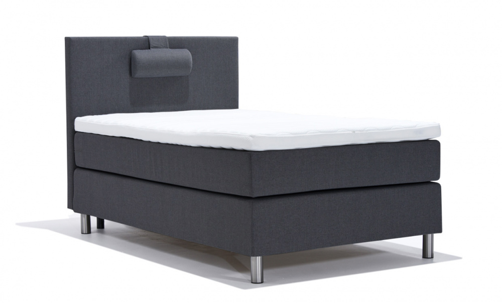 ÄNGSVIK 140 Sengepakke Mørk grå i gruppen Soverom / Senger / Senger 140 hos Sofas & more (ANG-PLAIN140MGPKT)