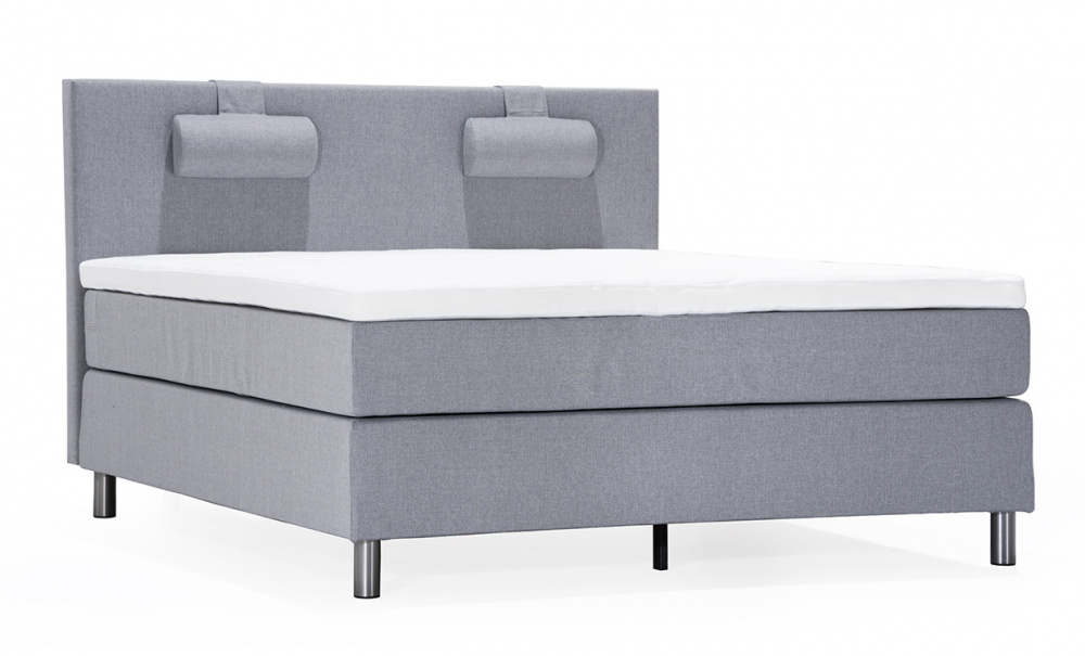 NGSVIK 160 Sengepakke Lys gr i gruppen Soverom / Senger / Senger 160 hos Sofas & more (ANG-PLAIN160LGPKT)