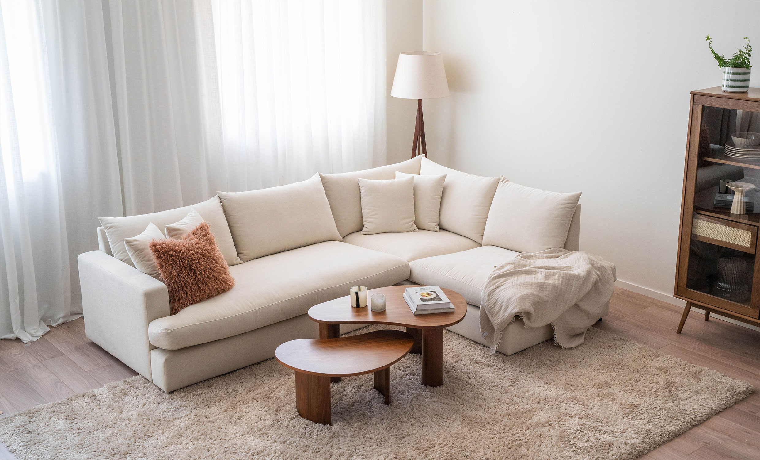 BOLNUEVO L-sofa Hyre Hel Pute Grnn
