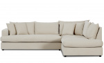 Bytt til bilde nr. 1 (BOLNUEVO L-sofa Hyre Hel Pute Beige)