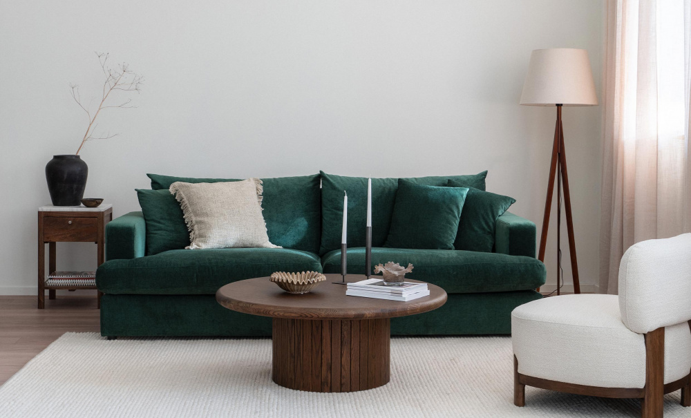 BOLNUEVO 3-seters sofa Grnn i gruppen Stue / Sofaer / 3-seters sofaer hos Sofas & more (BOL-3S-CON10)