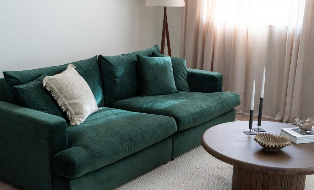 BOLNUEVO 3-seters sofa Grnn i gruppen Stue / Sofaer / 3-seters sofaer hos Sofas & more (BOL-3S-CON10)