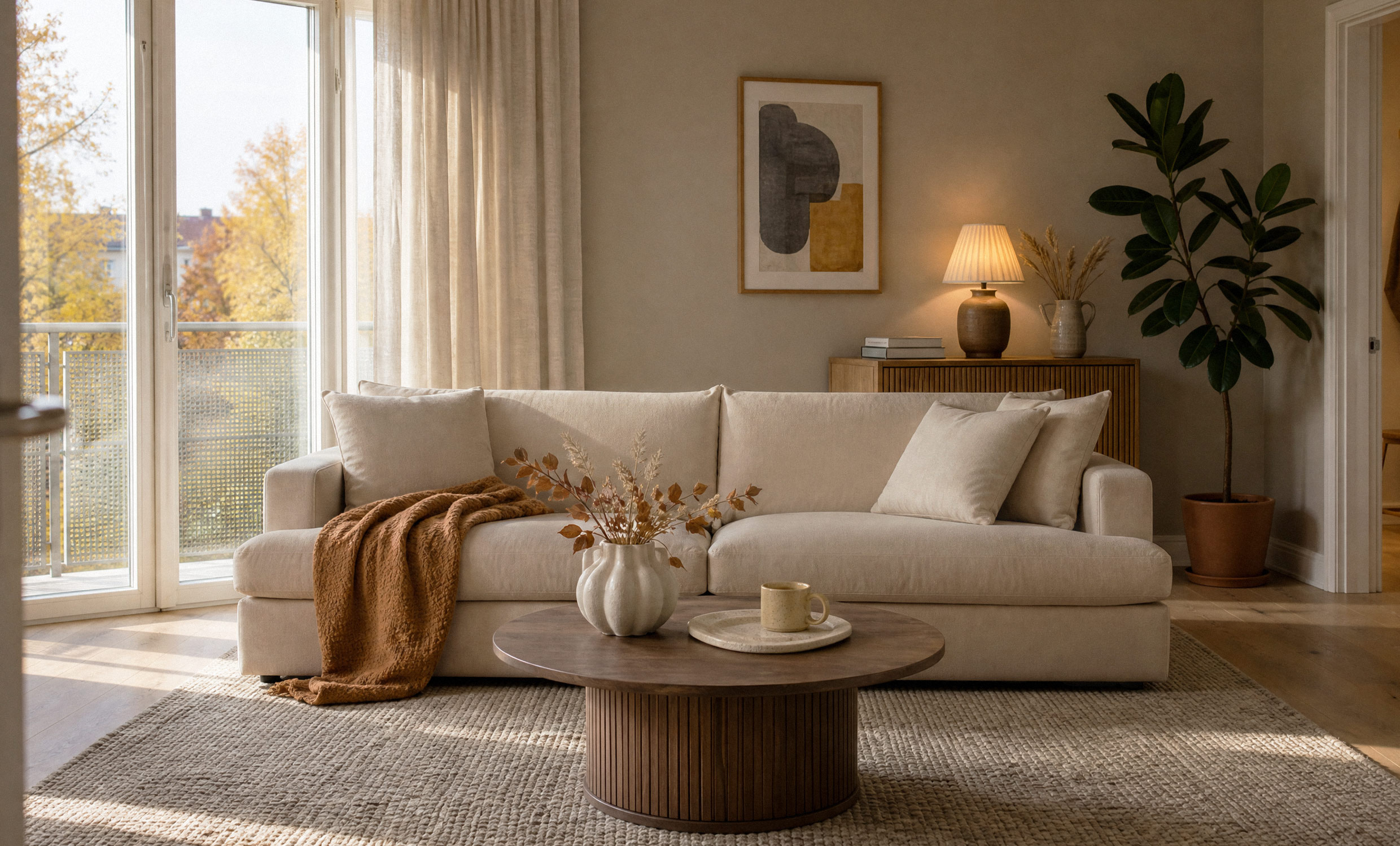 BOLNUEVO 3-seters sofa Beige