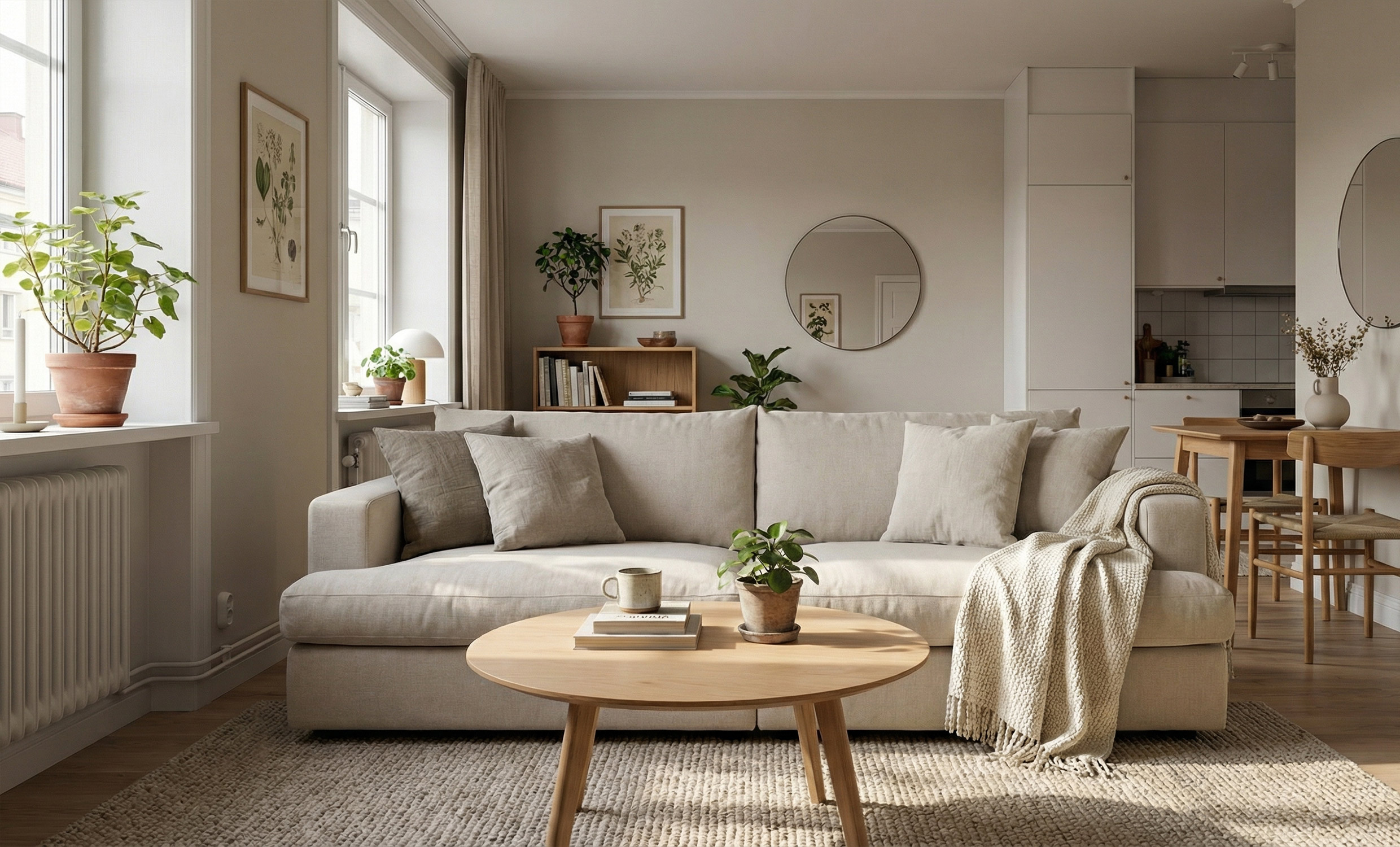 BOLNUEVO 3-seters sofa Grå