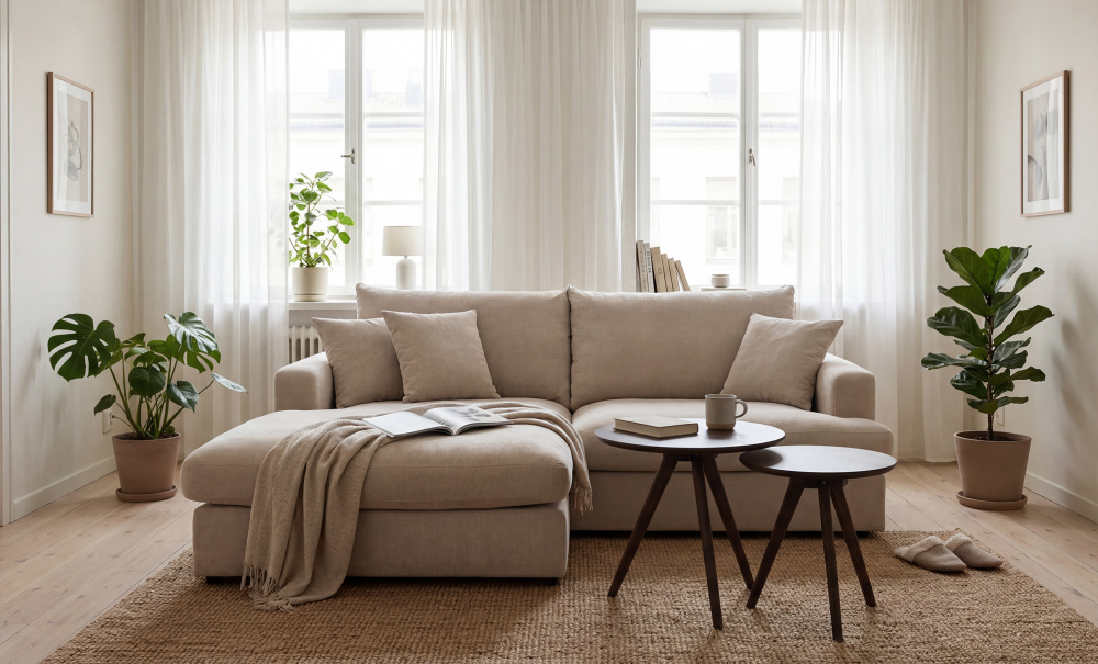 Bilde nr 3 (BOLNUEVO Divansofa Venstre Beige)