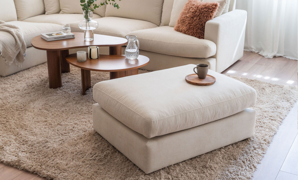 BOLNUEVO Fotskammel Muldvarp i gruppen Stue / Sofaer / Fotskamler hos Sofas & more (BOL-FS-CON8)