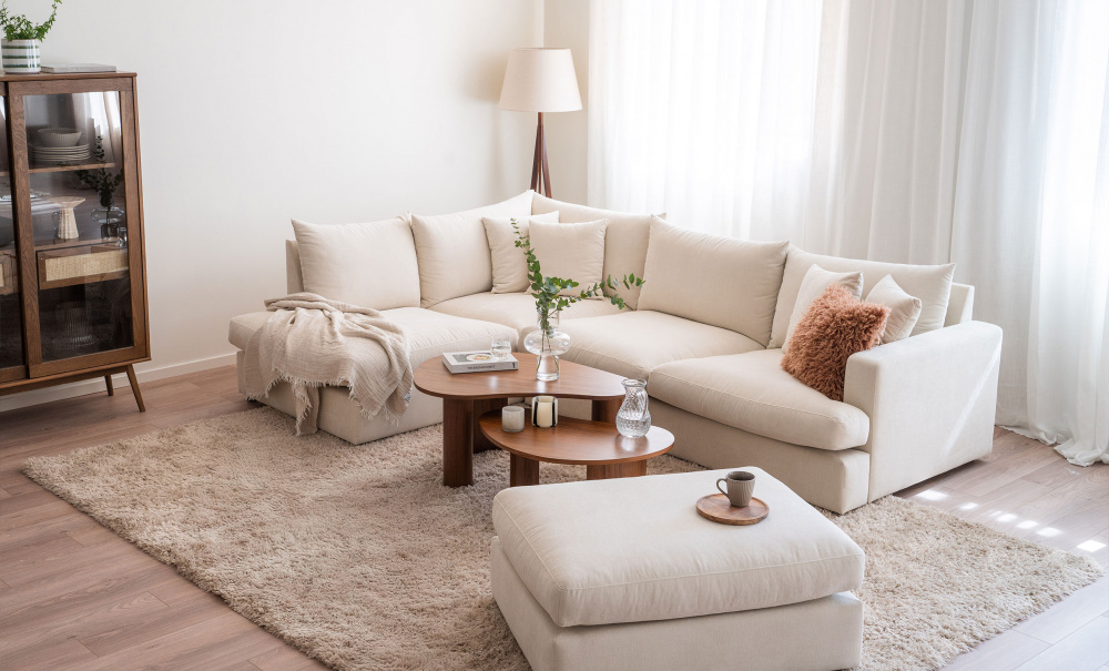 BOLNUEVO Fotskammel Muldvarp i gruppen Stue / Sofaer / Fotskamler hos Sofas & more (BOL-FS-CON8)