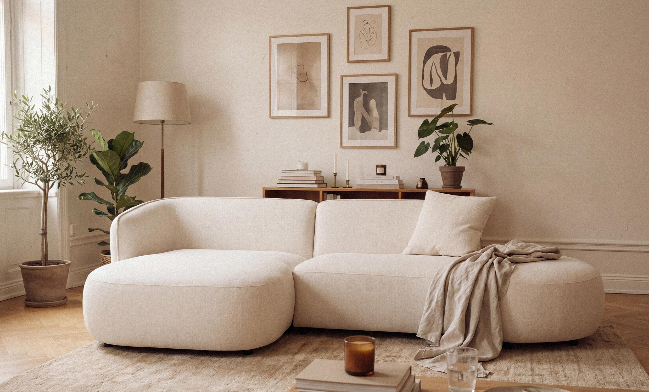 CALELLA Divansofa Venstre Offwhite