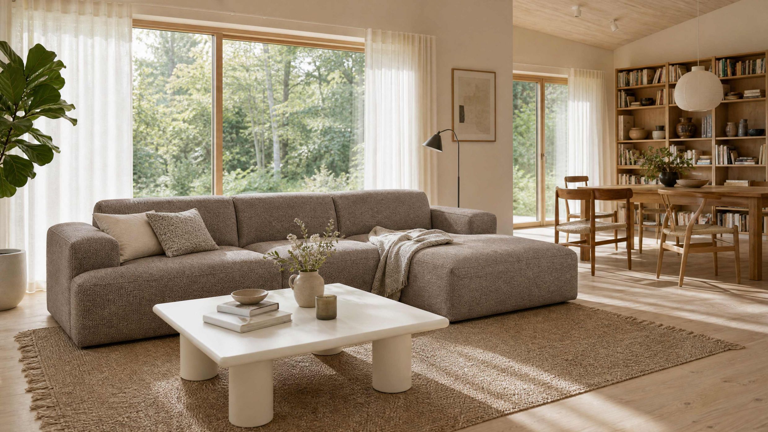 CASTILLA Divansofa Large Høyre Muldvarp
