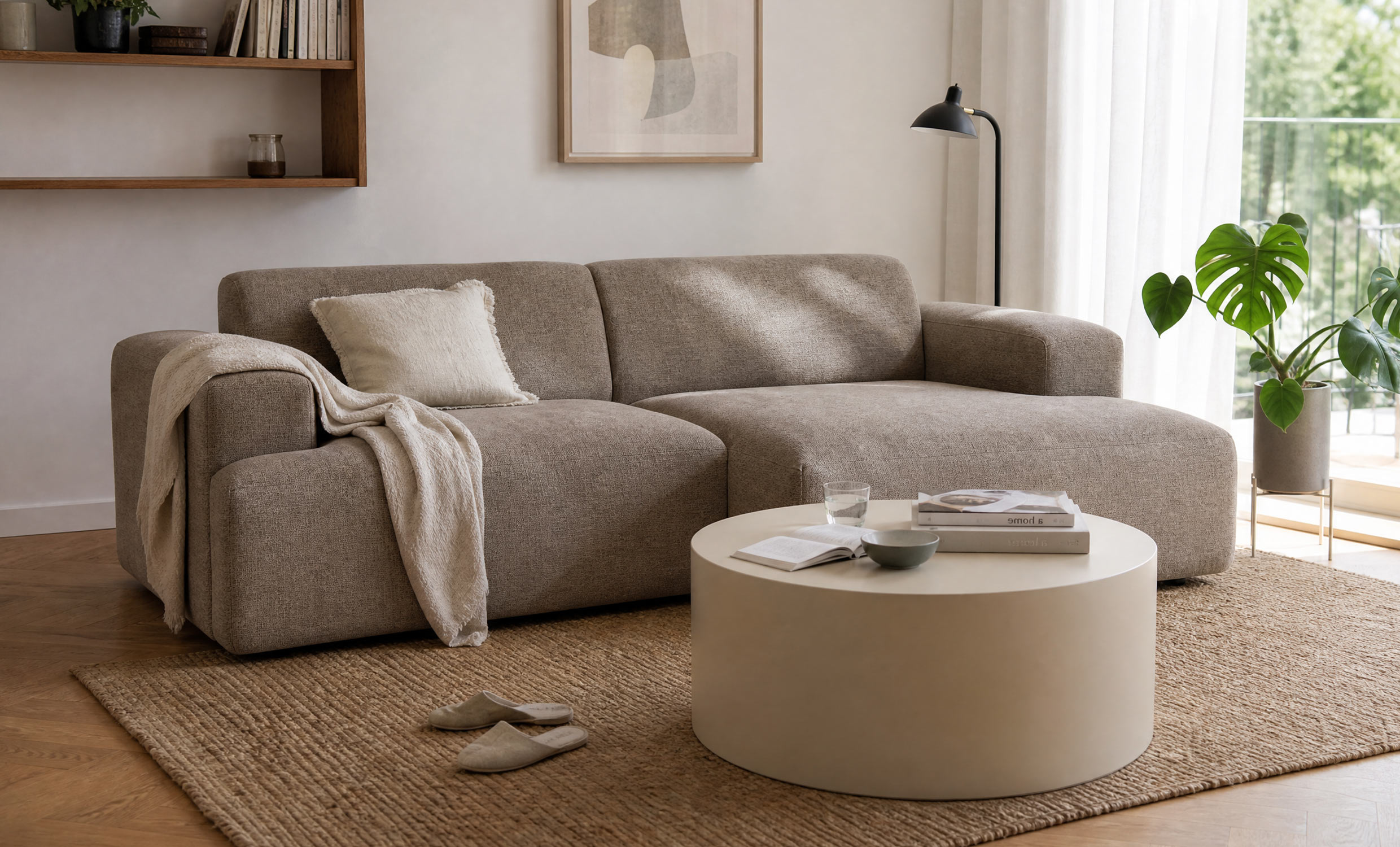CASTILLA Divansofa Høyre Muldvarp