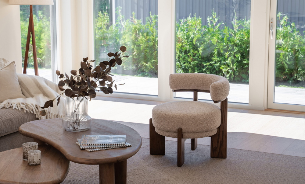 Bilde nr 3 (NODA Lenestol Offwhite/Brun)