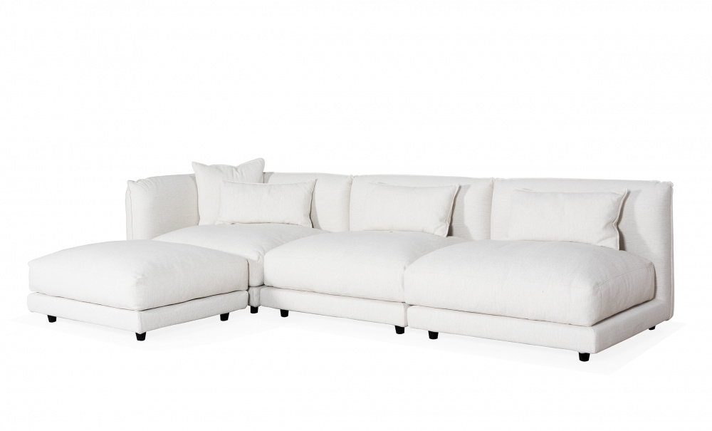 BROKLYN Modulsofa Divan Left Offwhite i gruppen Stue / Sofaer / Modulsofaer hos Sofas & more (COR-L-1-MITT-2-WH)