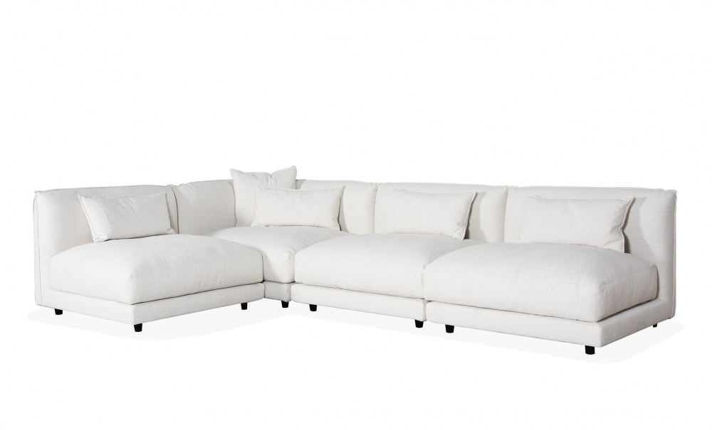 BROKLYN Modulsofa Medium Venstre Offwhite i gruppen Stue / Sofaer / Modulsofaer hos Sofas & more (COR-L-1-MITT-3-WH)