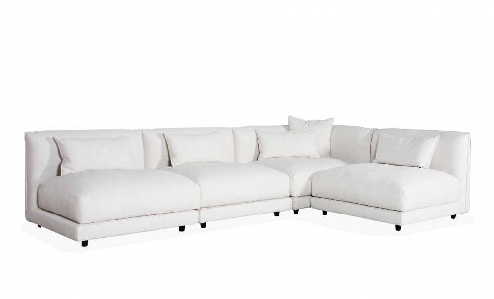 BROKLYN Modulsofa Medium Hyre Offwhite i gruppen Stue / Sofaer / Modulsofaer hos Sofas & more (COR-R-1-MITT-3-WH)