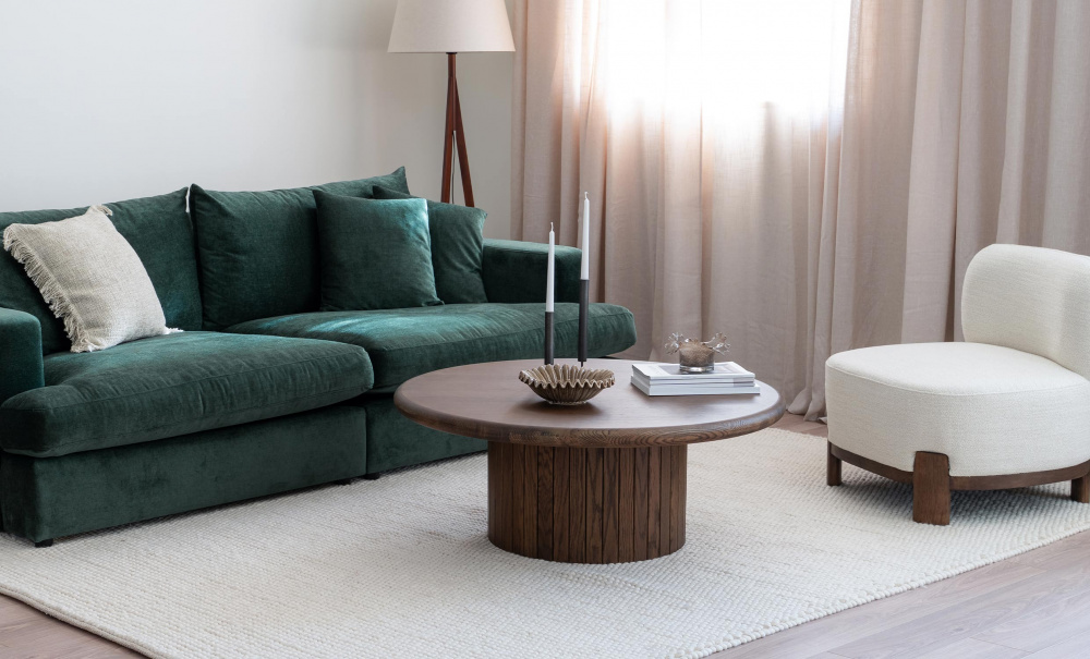NODA Sofabord Rundt Brun i gruppen Stue / Sofabord hos Sofas & more (CT2160-ZS00281)