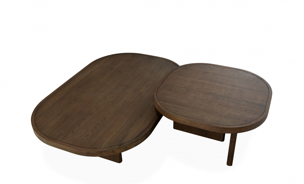 SOLIMA Settbord Brun i gruppen Stue / Sofabord / Settbord hos Sofas & more (CT2214-BIG-SMALL)