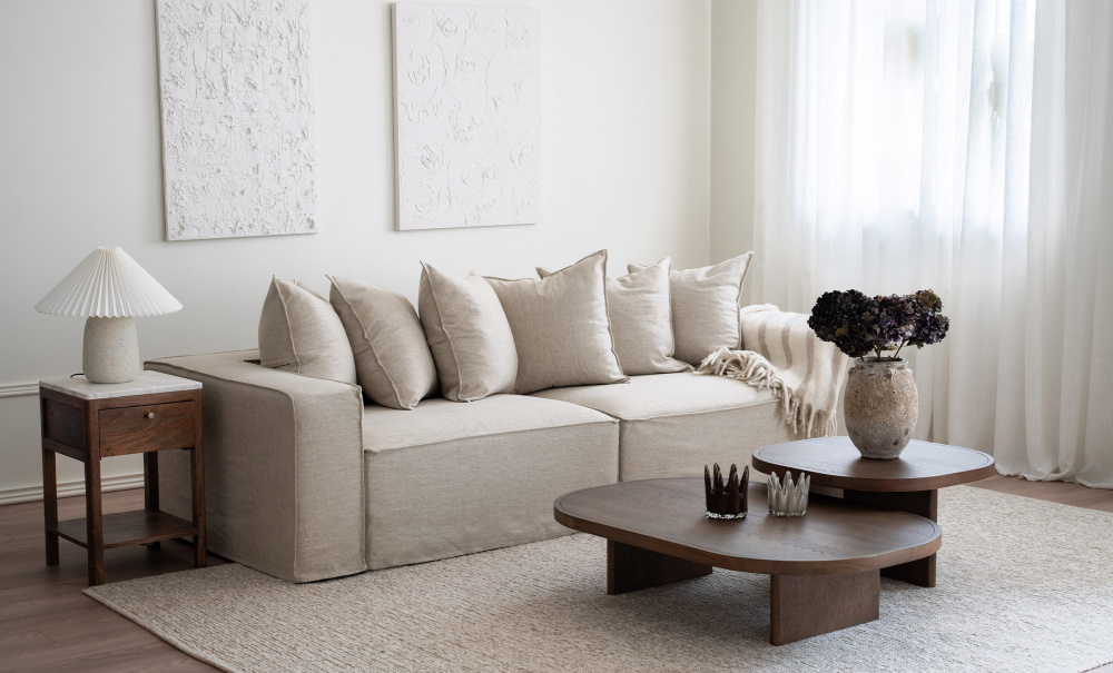 SOLIMA Settbord Brun i gruppen Stue / Sofabord / Settbord hos Sofas & more (CT2214-BIG-SMALL)
