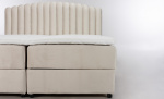 DANVIK/PRIMO 180 Sengepakke Fløyel Beige