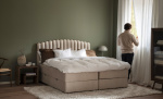 DANVIK 180 Kasseseng Fløyel Beige