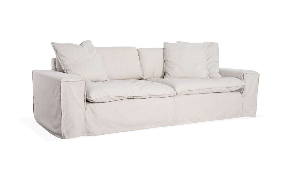 DOVER Grand Deluxe 3-seters sofa Linbeige i gruppen Stue / Sofaer / 3-seters sofaer hos Sofas & more (DO3SBR002)