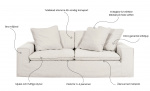 DOVER Grand Deluxe 3-seters sofa Greige Bytt til bilde nr. 3 (DOVER Grand Deluxe 3-seters sofa Greige)