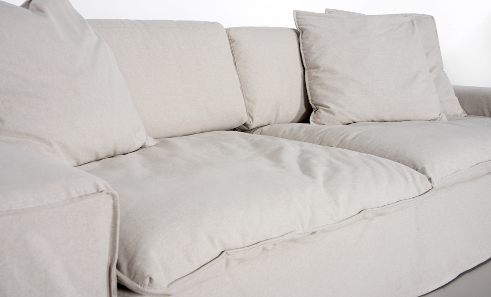 DOVER Grand Deluxe 4-seters sofa Sandbeige i gruppen Stue / Sofaer / hos Sofas & more (DO4SBR001)