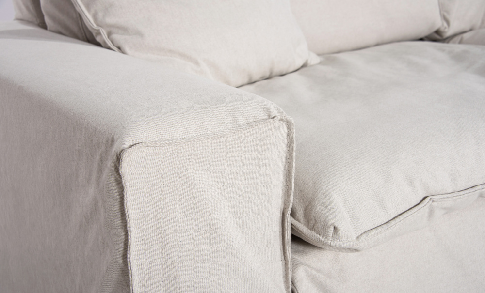 DOVER Grand Deluxe 4-seters sofa Sandbeige i gruppen Stue / Sofaer / hos Sofas & more (DO4SBR001)