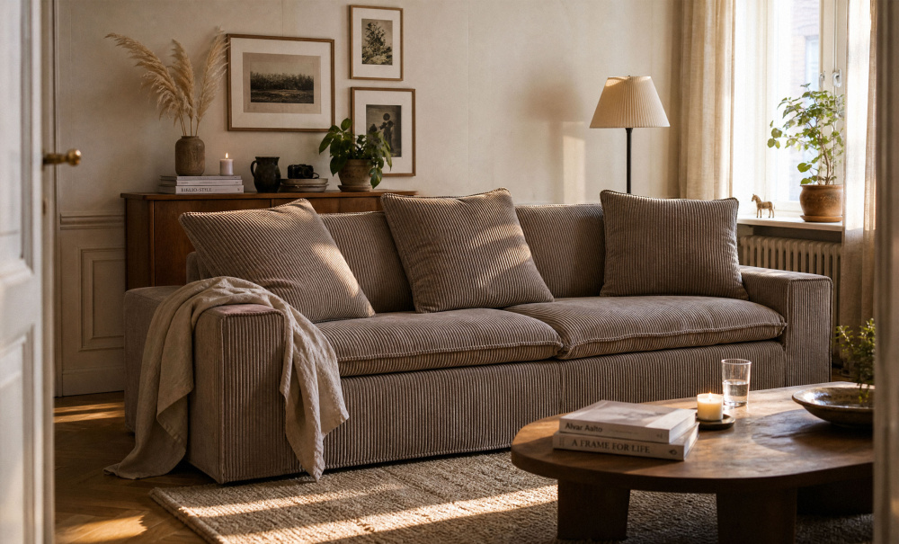 Bilde nr 2 (DOVER Grand Deluxe 4-seters sofa Manchester Muldvarp)