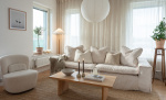 Bytt til bilde nr. 3 (DOVER Grand Deluxe 4-seters sofa Manchester Offwhite)