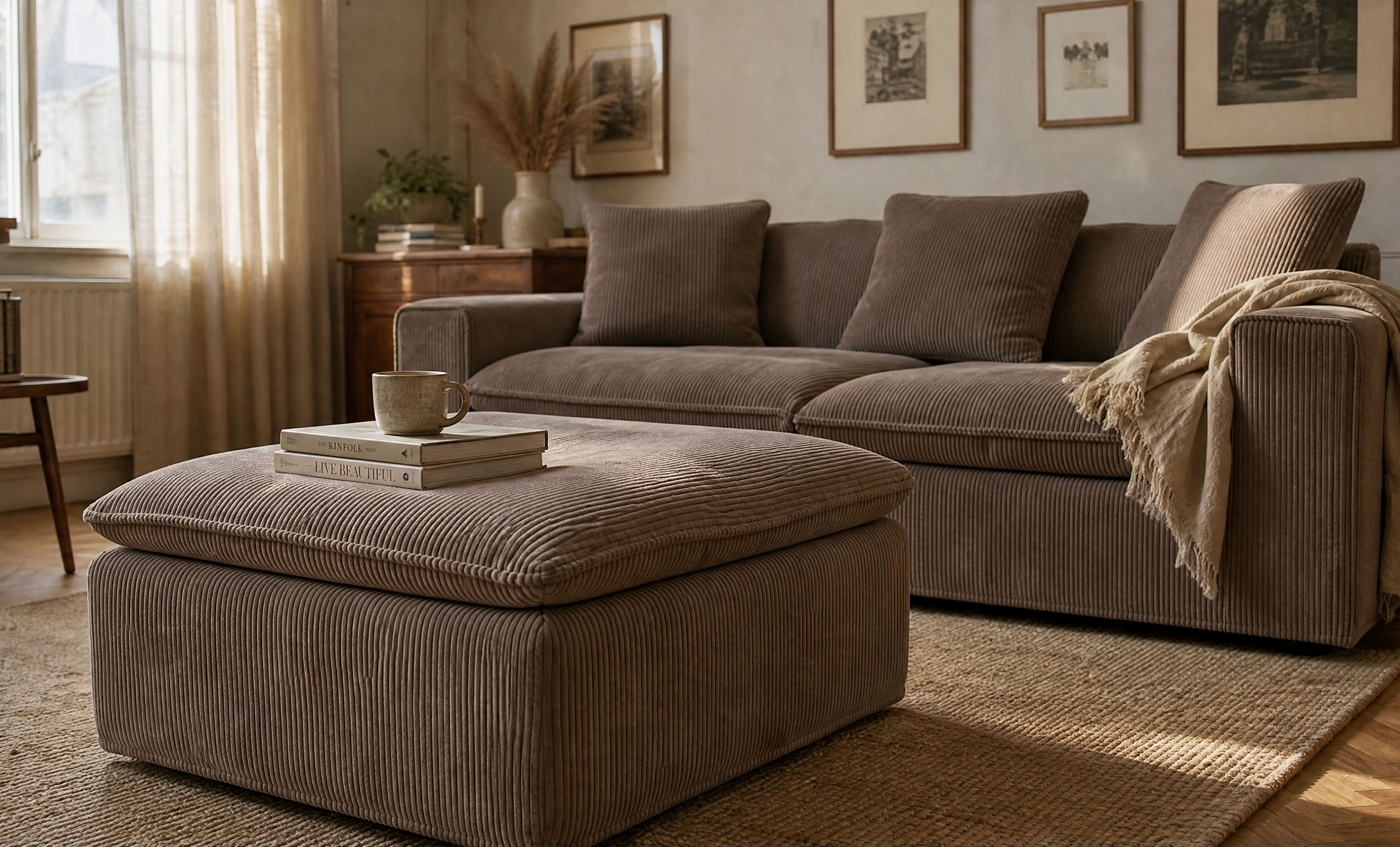 DOVER Grand Deluxe Fotskammel Manchester Muldvarp