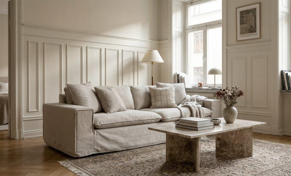 Bilde nr 2 (DOVER Grand Deluxe 4-seters sofa Sandbeige)