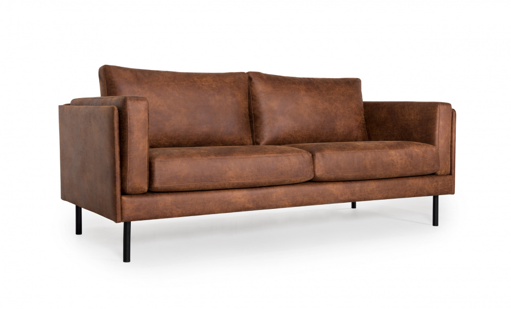 EKSUND 2,5-seter Cognac i gruppen Stue / Sofaer / Skinnsofaer hos Sofas & more (EK2SES05)