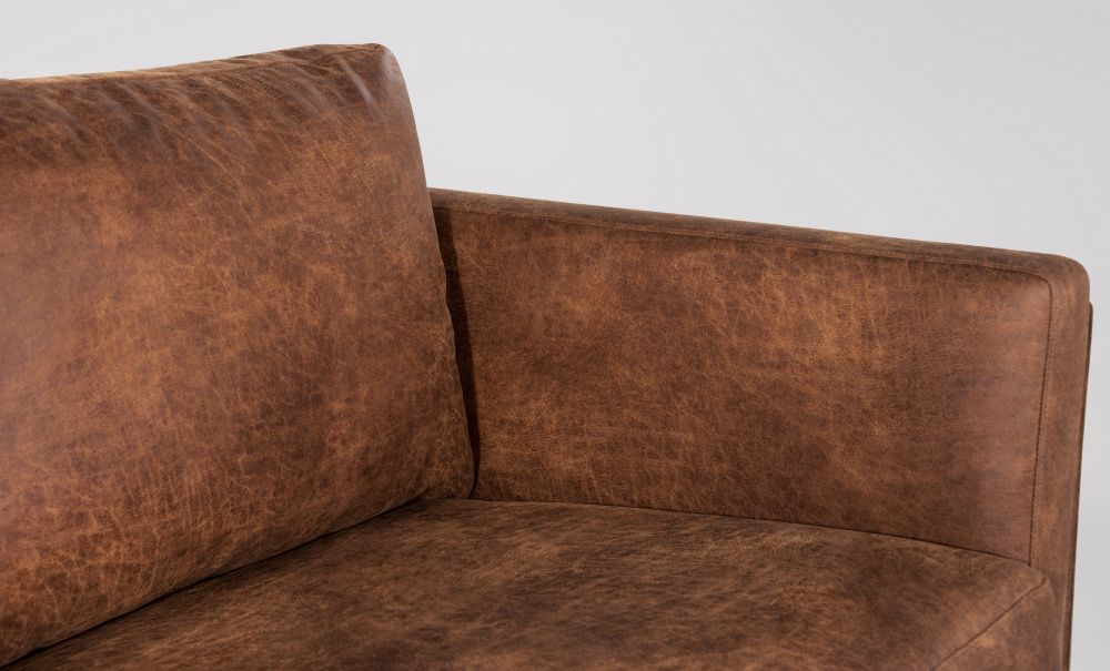 EKSUND 2,5-seter Cognac i gruppen Stue / Sofaer / Skinnsofaer hos Sofas & more (EK2SES05)