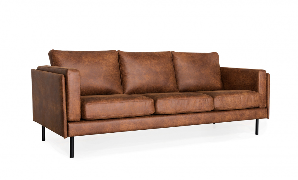 EKSUND 3-seter Cognac i gruppen Stue / Sofaer / 3-seters sofaer hos Sofas & more (EK3SES05)