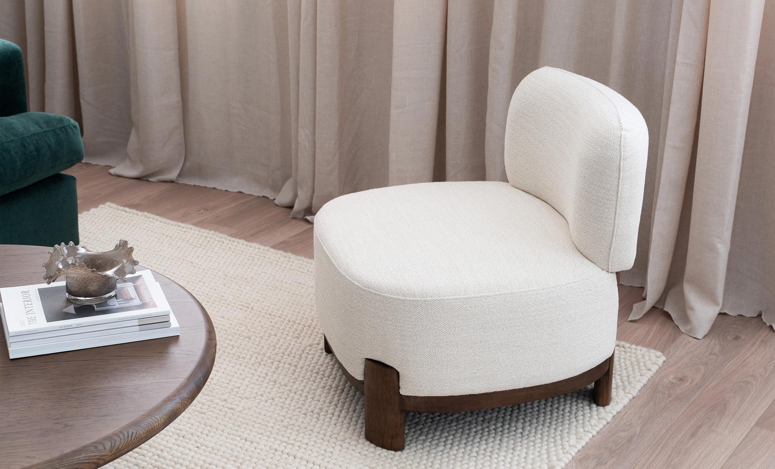 SOLIMA Loungelenestol Offwhite