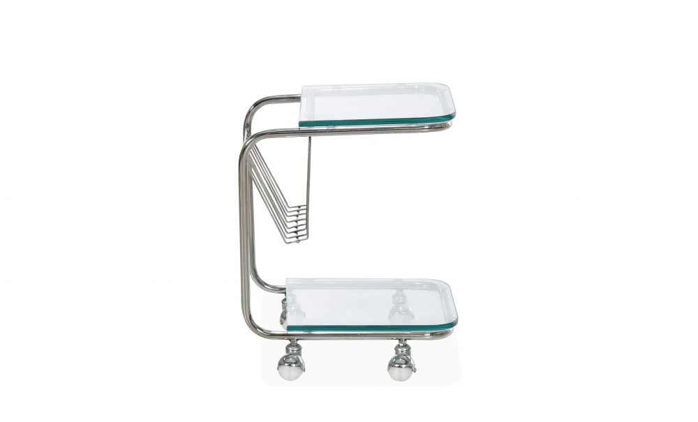 GENESIS Rullebord Glass i gruppen Stue / Sofabord hos Sofas & more (GE-SB-TROLLEY)